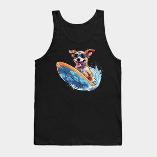 Surfing Cute Dog Tank Top
